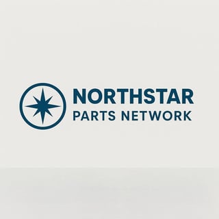 Northstar Parts Network logo featuring a compass star symbol and text on a light gray background